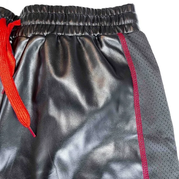 Leather(like) Shorts Black Men's Medium - Picture 4 of 10